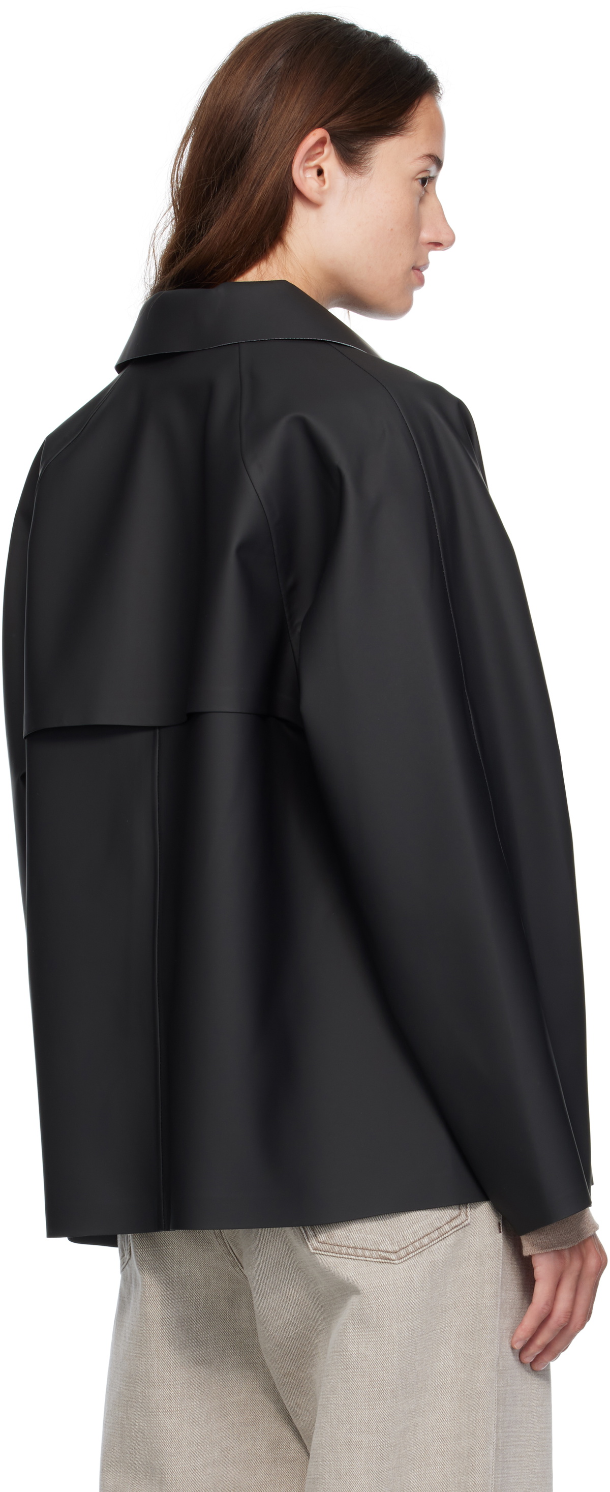 KASSL Editions Black Original Inside Out Hip Rubber Jacket