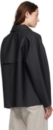 KASSL Editions Black Original Inside Out Hip Rubber Jacket