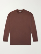 ATON - Cotton-Jersey T-Shirt - Brown