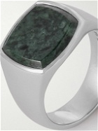 Tom Wood - Silver and Marble Ring - Silver