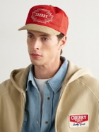 Cherry Los Angeles - Navajo Suede-Trimmed Logo-Embroidered Twill Baseball Cap