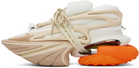 Balmain Beige & White Unicorn Sneakers
