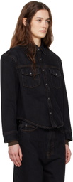 WARDROBE.NYC Black Denim Shirt Jacket