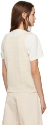 Nothing Written Off-White V-Neck Vest