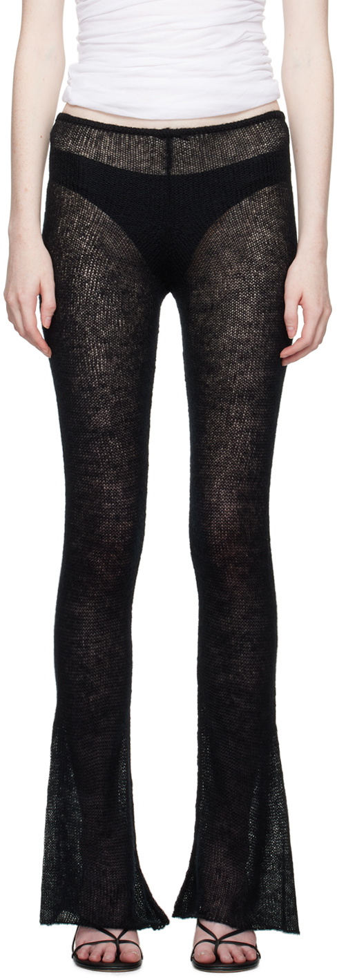 Subtle Le Nguyen Black Brushed Trousers