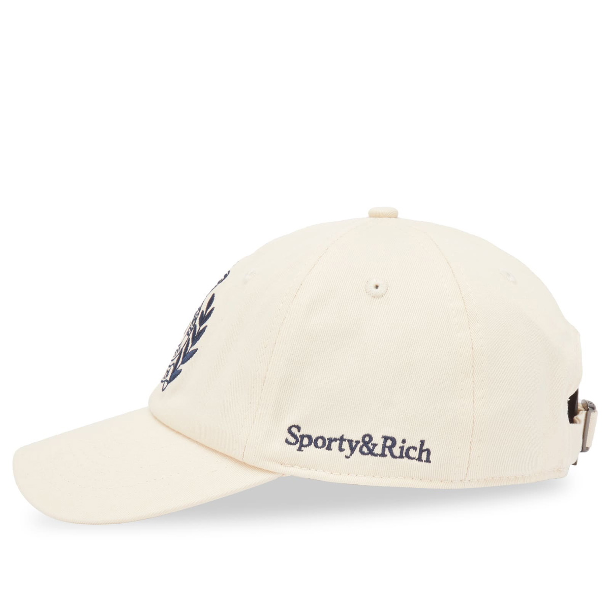Sporty & Rich Women's H&W Crest Hat in Cream 