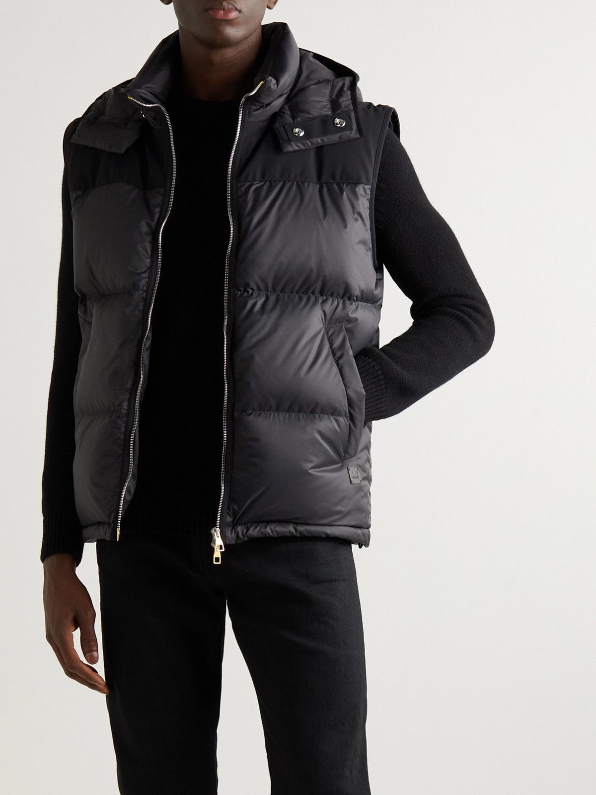 Dunhill - Convertible Quilted Shell and Wool-Blend Down Hooded Jacket ...