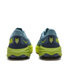 Hoka One One Men's Speedgoat 5 Sneakers in Stone Blue/Dark Citron