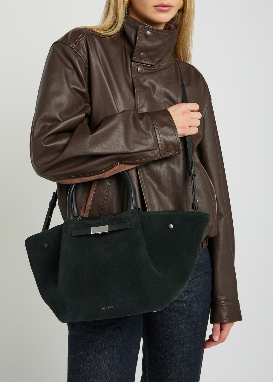Demellier The Midi New York Grained Leather Tote bag - Black - One Size
