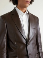 TOM FORD - Leather Blazer - Brown
