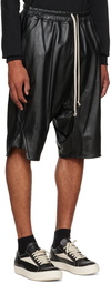 Rick Owens Black Strobe Basket Swingers Shorts