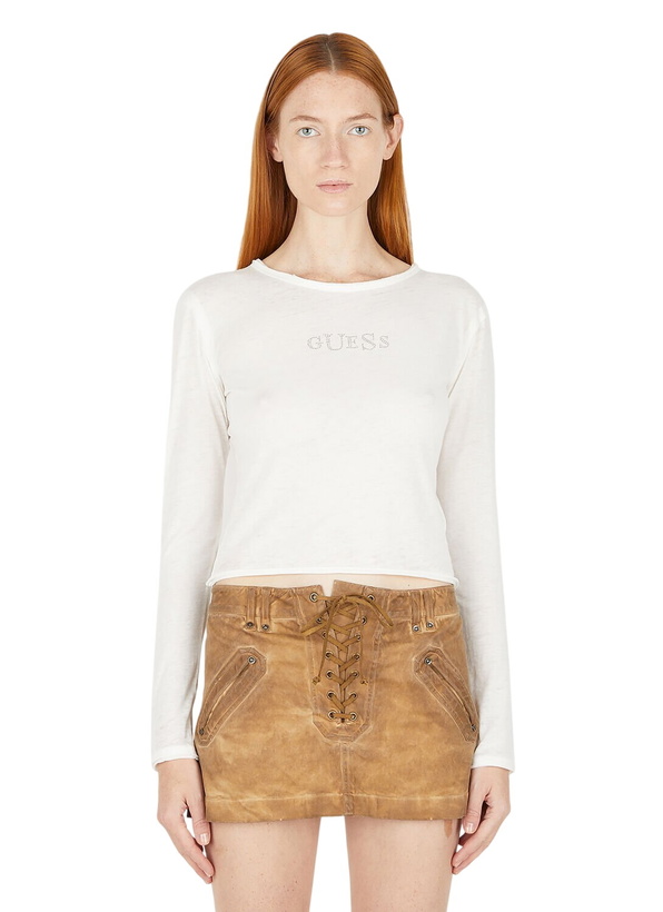 Photo: Guess USA Logo Long Sleeve T-Shirt