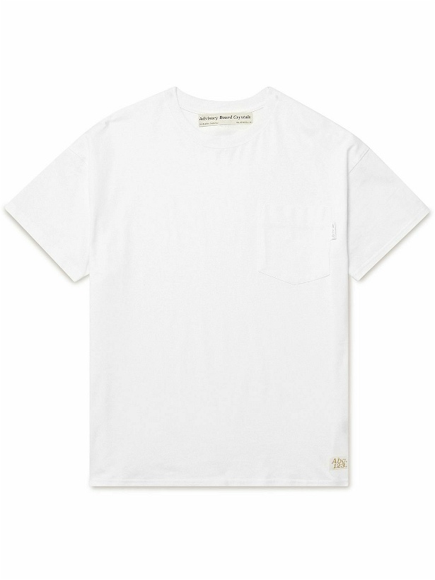 Photo: Abc. 123. - Logo-Appliquéd Cotton-Jersey T-Shirt - White