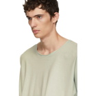 Homme Plisse Issey Miyake Green Raw Crewneck T-Shirt