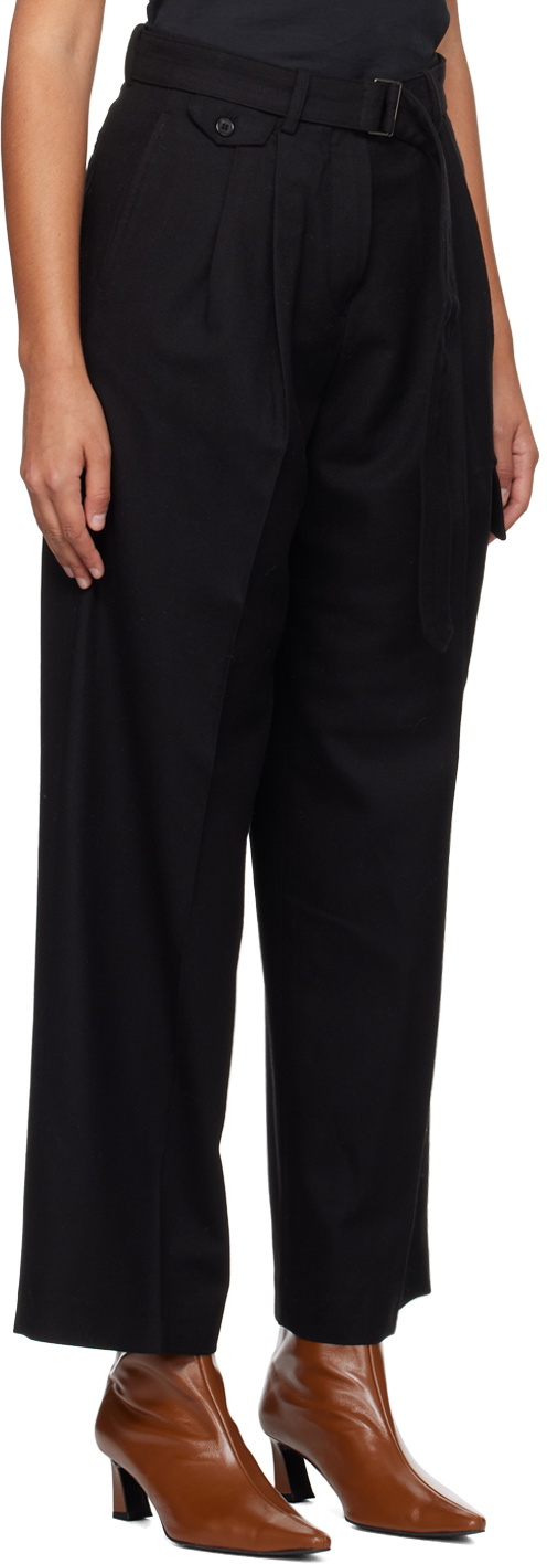 Dunst Black Belted Trousers