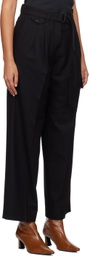 Dunst Black Belted Trousers