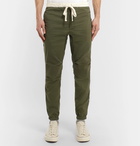 Beams Plus - Slim-Fit Tapered Drawstring Ripstop Trousers - Men - Green