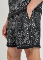 Amiri Checked Silk Shorts Black