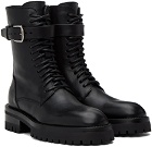 Ann Demeulemeester Black Cisse Combat Boots