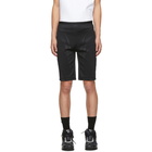 Mugler Black Embossed Bicycle Shorts