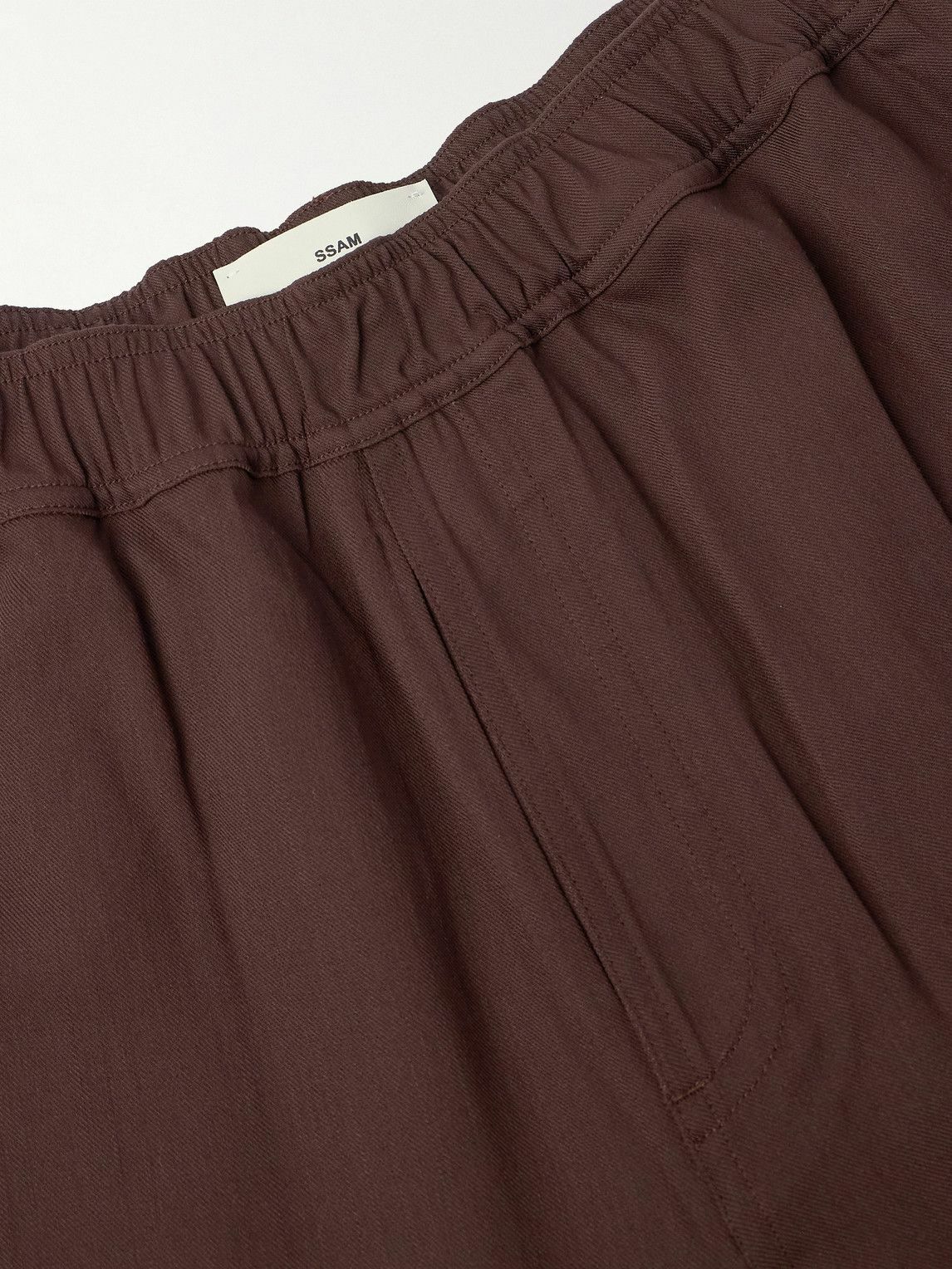 SSAM - Junes Straight-Leg Wool-Blend Twill Trousers - Brown