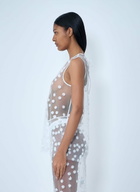 Cecilie Bahnsen Embroidered Sheer Overlay Dress