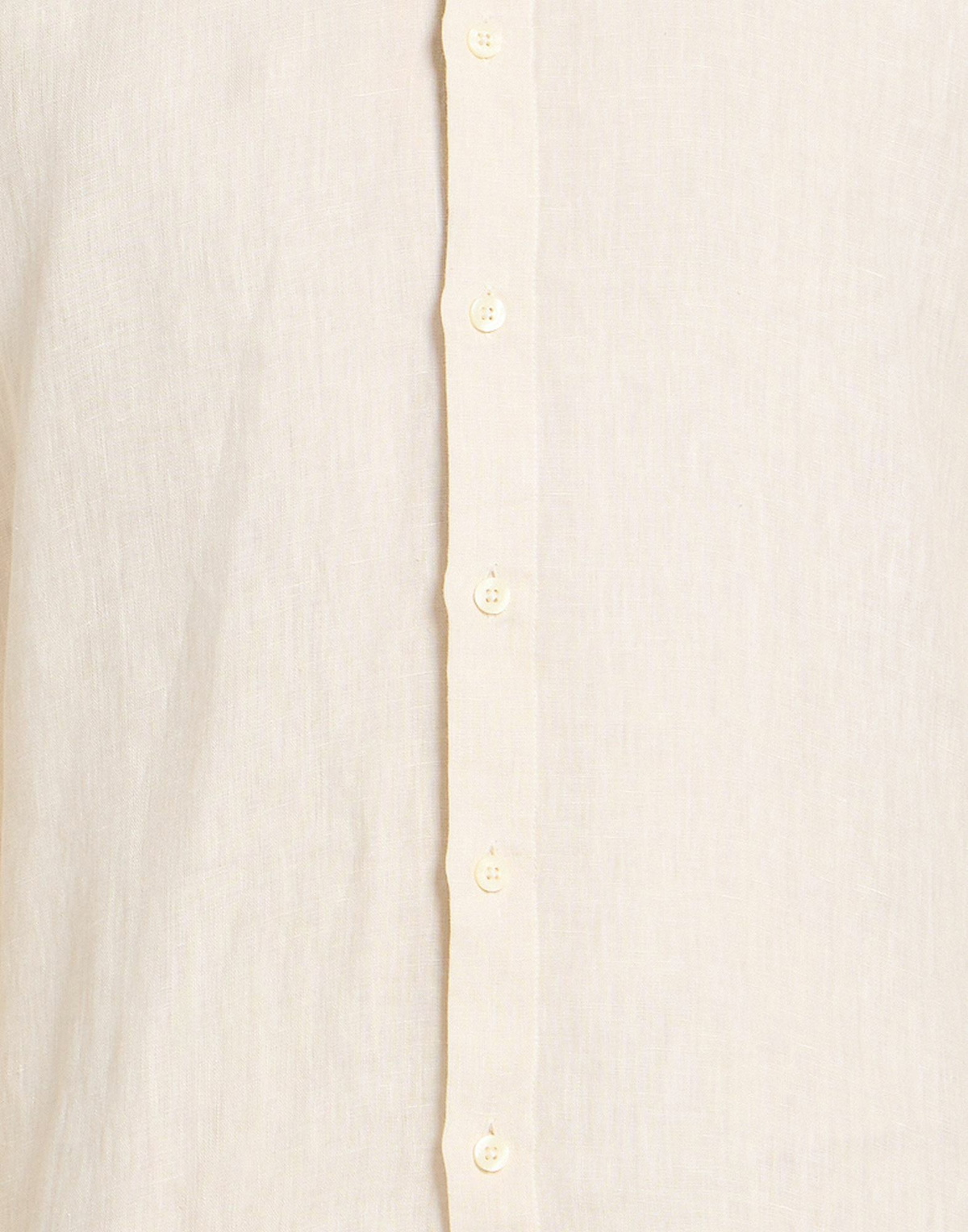 120% Lino Mens Shirt Cream