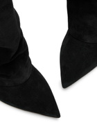 Balmain Uma 95 Suede Knee-high Boots Black