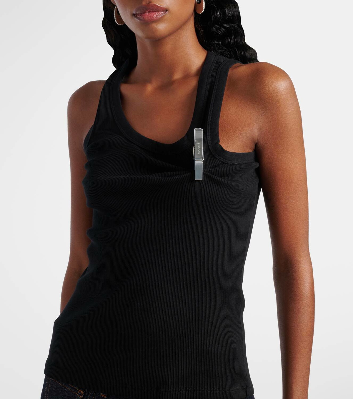 Coperni Washing Clip cotton jersey tank top