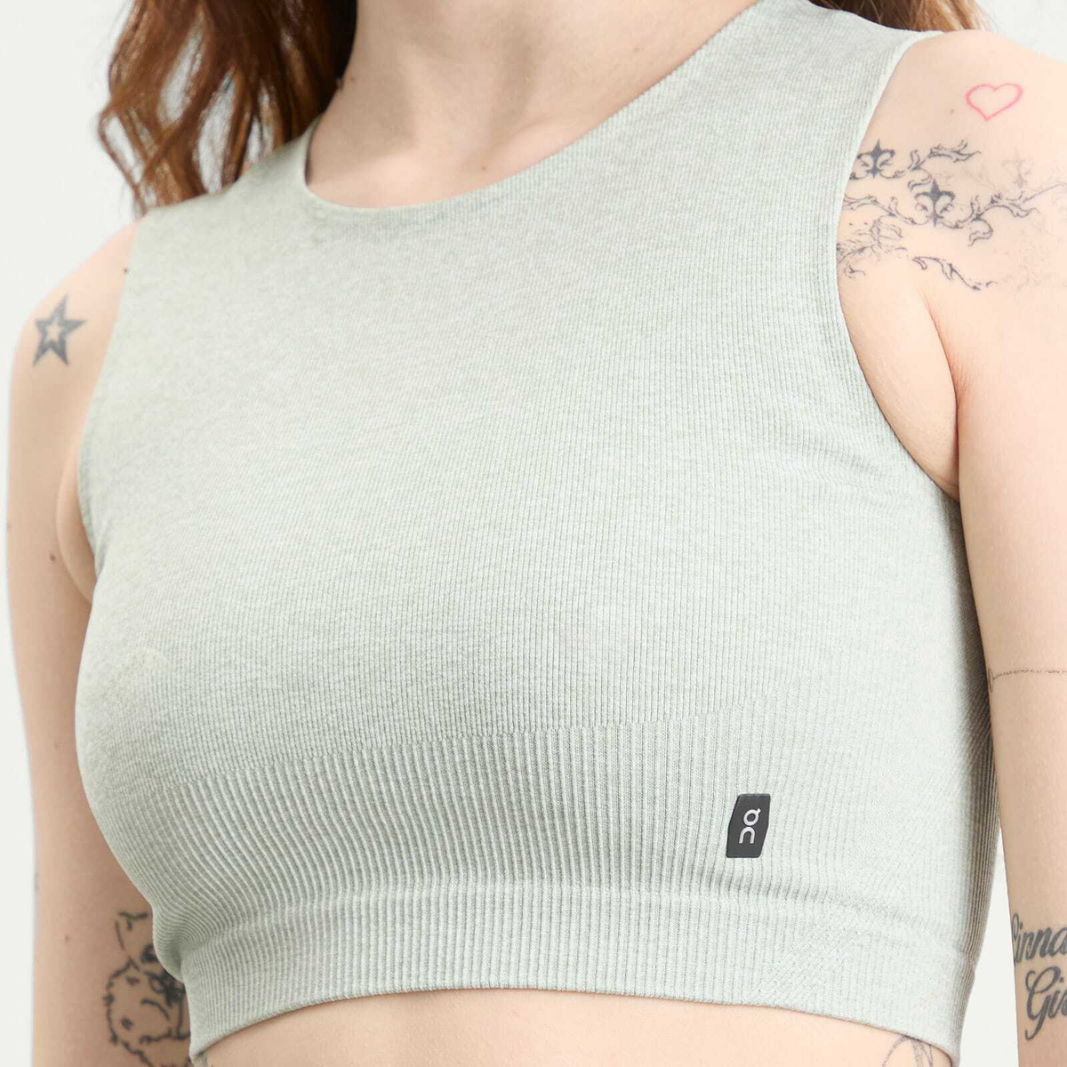 ON Women's Studio Knit Crop Top in Mineral Heather