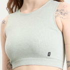 ON Women's Studio Knit Crop Top in Mineral Heather