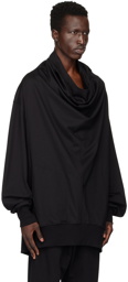 Julius Black Drape Long Sleeve T-Shirt