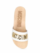 MOSCHINO - 30mm Leather Clogs
