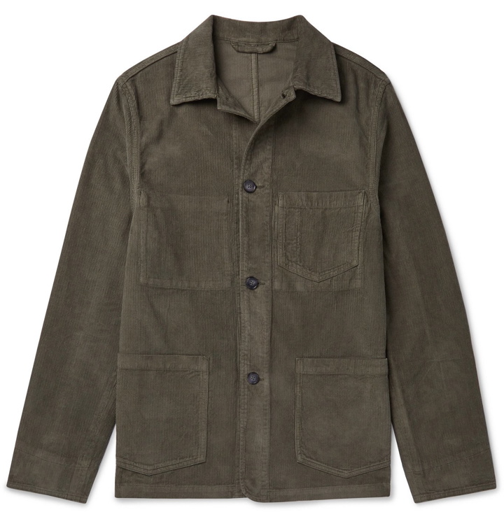 Photo: Officine Generale - Cotton-Corduroy Chore Jacket - Green