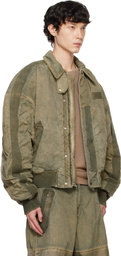 032c Green Clay Utility Bomber Jacket