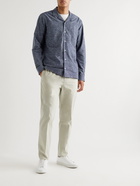 Kestin - Tain Convertible-Collar Cotton-Blend Oxford Shirt - Blue