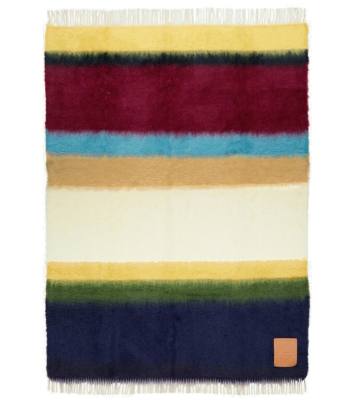 Photo: Loewe - Striped mohair and wool blanket