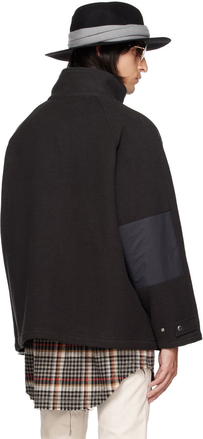 The Letters Black Zip Jacket