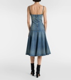 McQueen Denim midi dress
