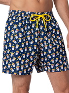 MC2 Saint Barth Man Lightweight Fabric Swim-shorts Lighting Micro Fantasy With Estathè Pack Print|estathe Ferrero Special Edition