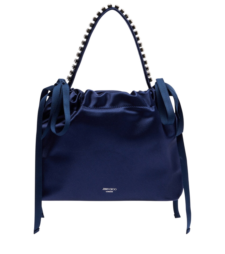 Photo: Jimmy Choo Drawstring Mini embellished satin top-handle bag