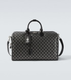 Gucci GG leather-trimmed duffel bag