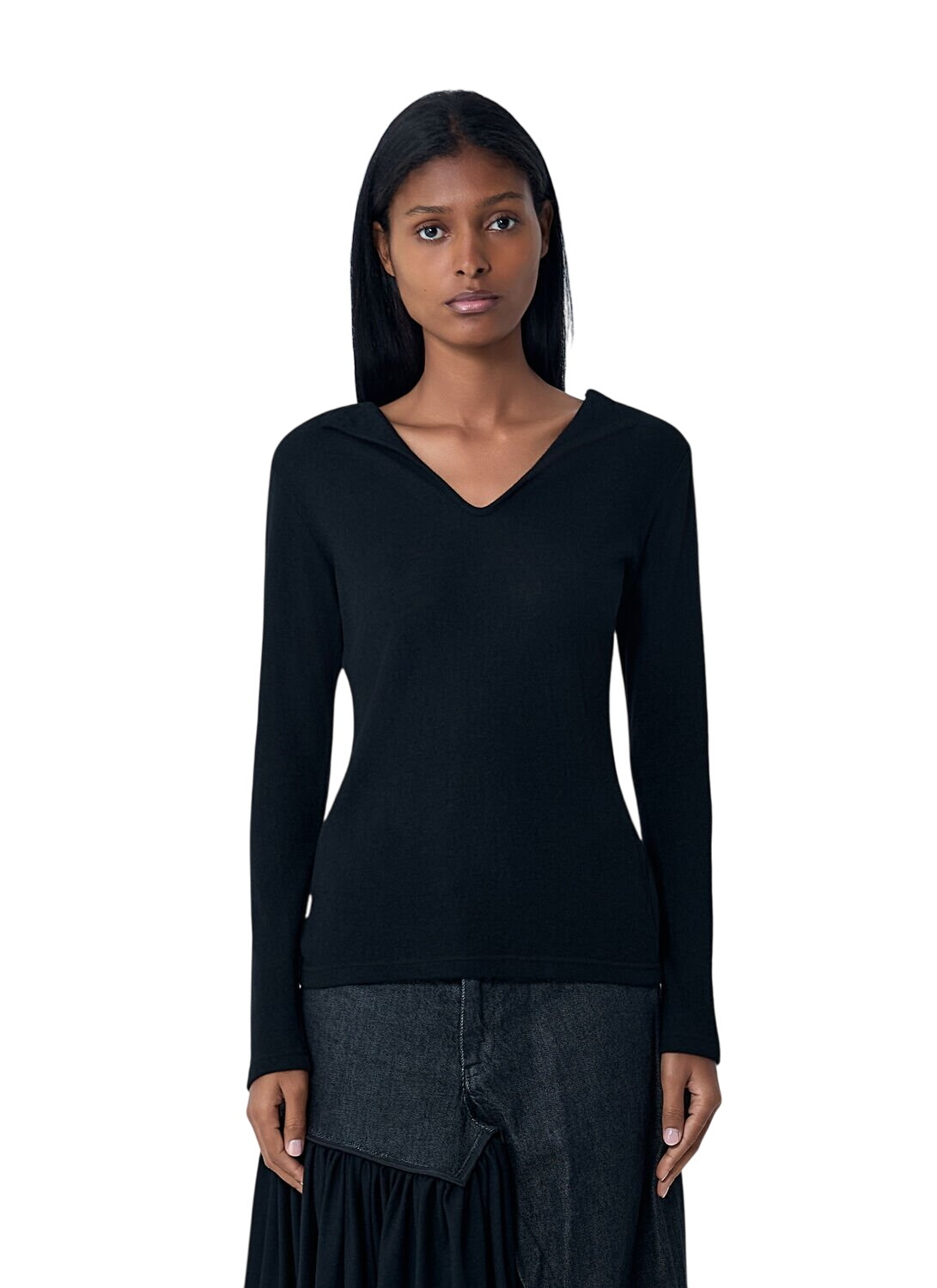 YOHJI YAMAMOTO Gray Dian 2 R-Mohair Turtleneck Yohji Yamamoto