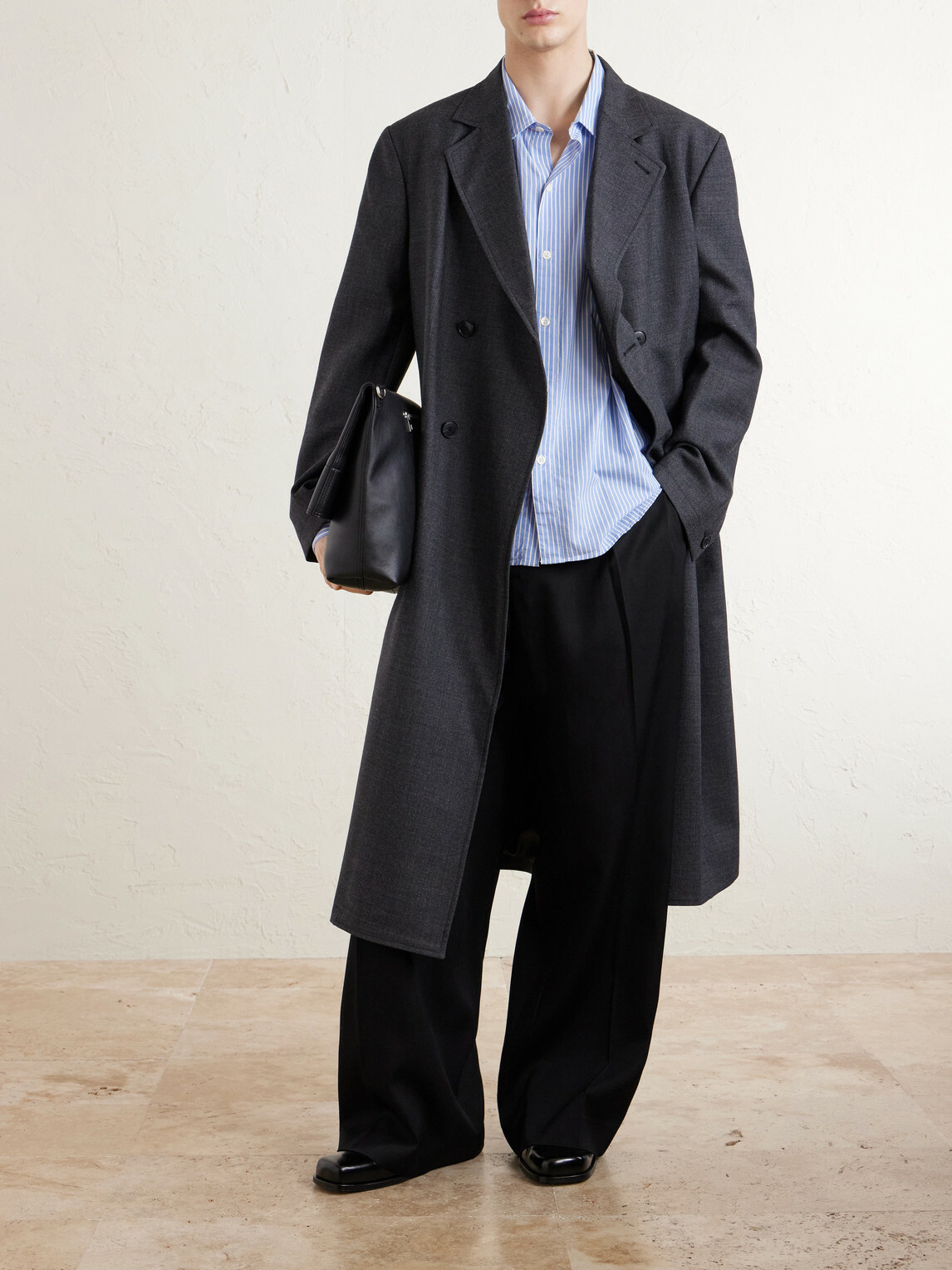 mfpen - Conference Double-Breasted Wool Coat - Gray