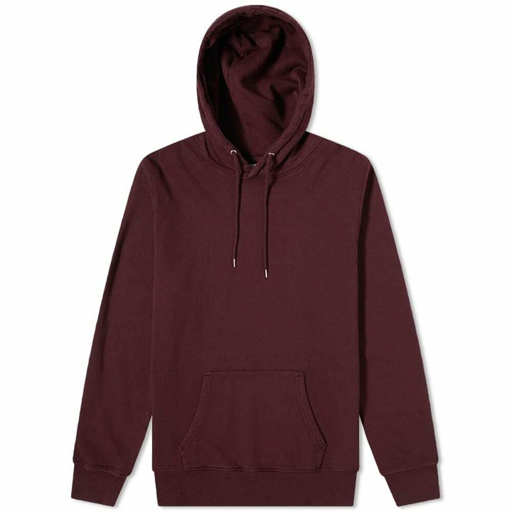 Photo: Colorful Standard Men's Classic Organic Popover Hoody in Oxblood Red