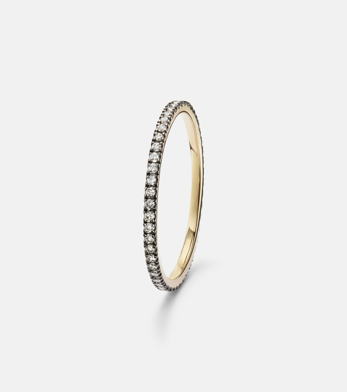 Stone and Strand Come Closer 14kt gold ring with diamonds