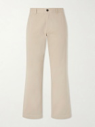 Portuguese Flannel - Labura Straight-Leg Organic Cotton-Twill Trousers - Neutrals