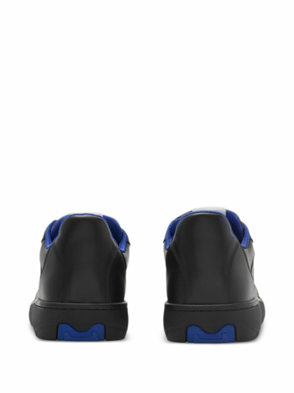 Burberry Black Stock Leather Sneakers Burberry