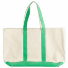 Sporty & Rich Men's Crown Logo Two Tone Tote Bag in Natural 