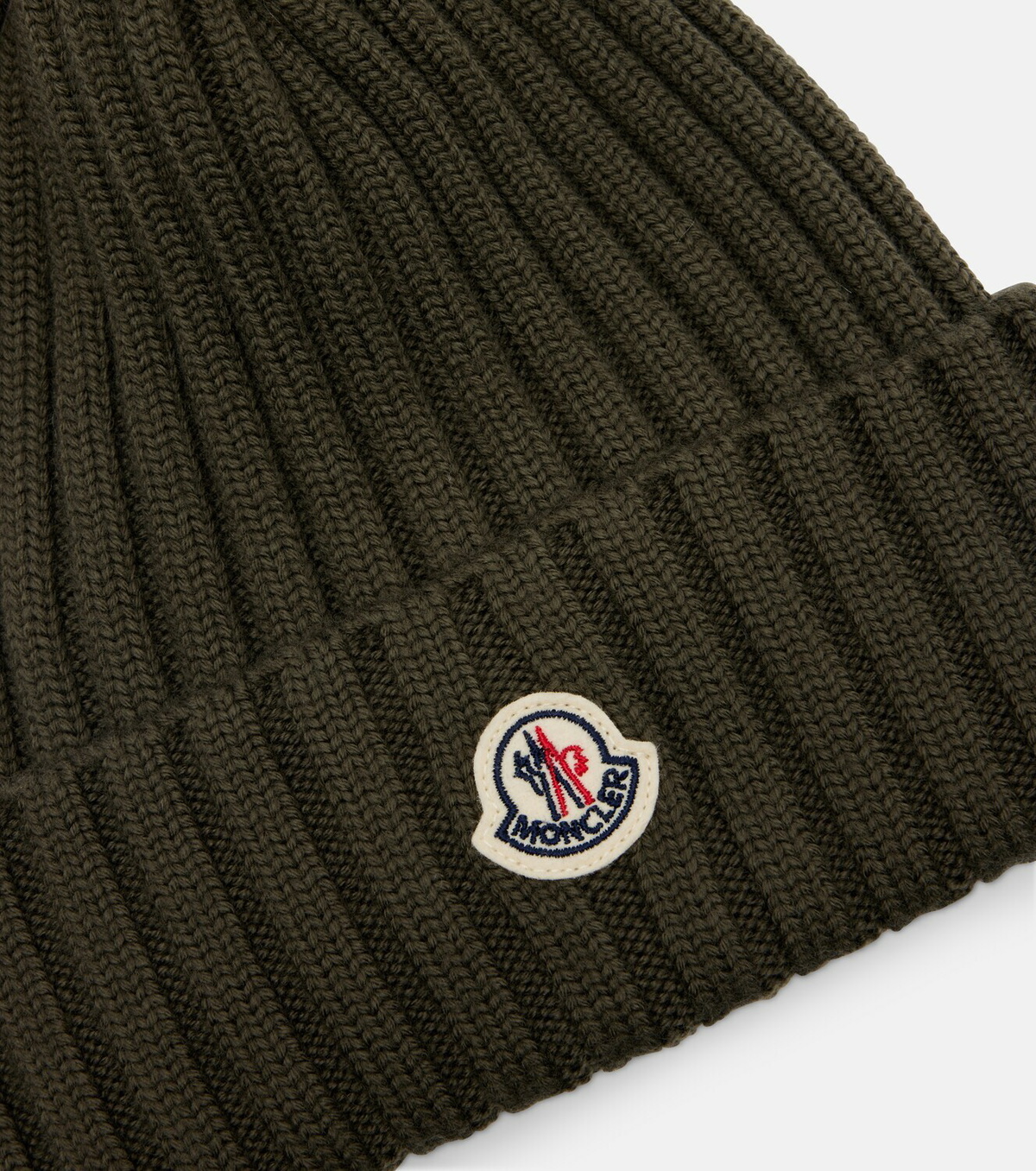 Moncler Logo virgin wool beanie